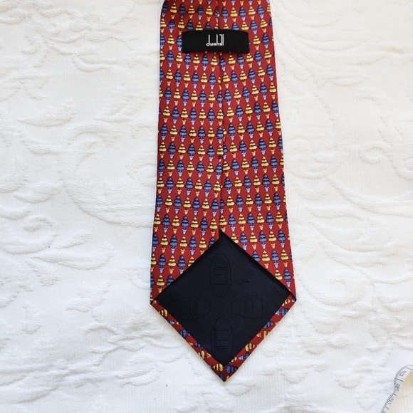Dunhill printed tie. Made in Italy. 100%silk. - Picture 7 of 7